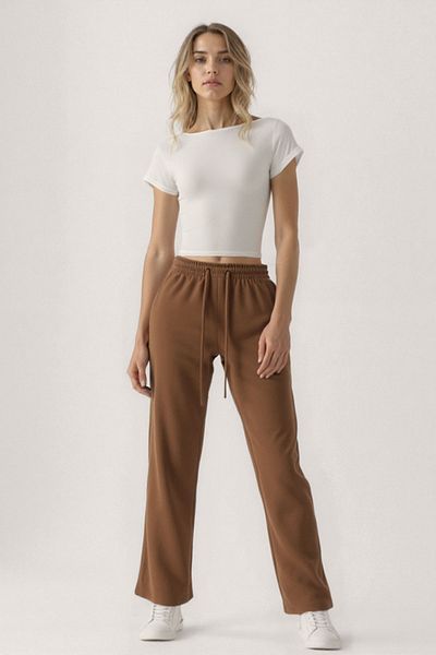 Vitrin Modal Fabric Trousers with Elastic Waist