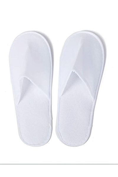 LA PERLA TECH Disposable Indoor Hotel Slippers, Closed Toe One Size Fit Most Men and Women for Spa Slipper 50Pairs