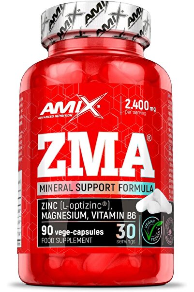 AMIX - مكمل غذائي - ZMA - 90 كبسولة - مزيج من الزنك والمغنيسيوم - يحتوي على ف...