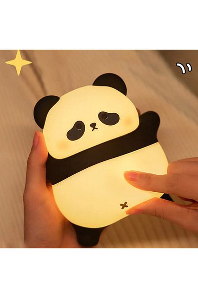 COOYA Panda Night Light, Cute Shape, LED Soft Light, 3 Levels of Dimmable Light, Suitable for Bedside
