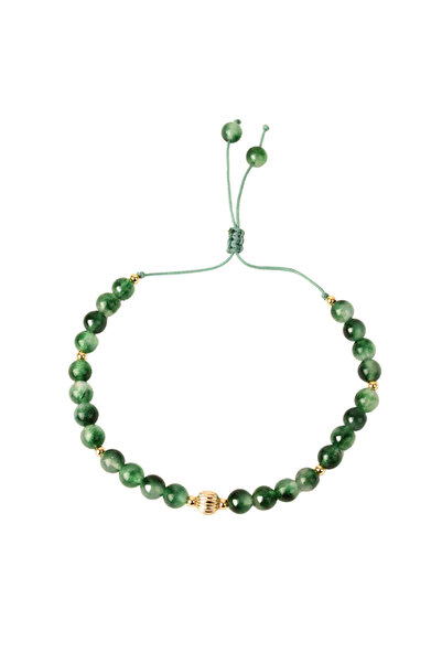 craftmystic Bratara reglabila cu mini margele piatra semipretioasa naturala Calcedonia