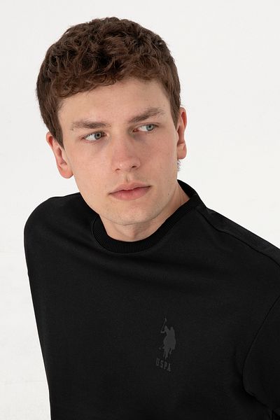 U.S. Polo Assn. Men's Black Sweatshirt 50300048-Vr046