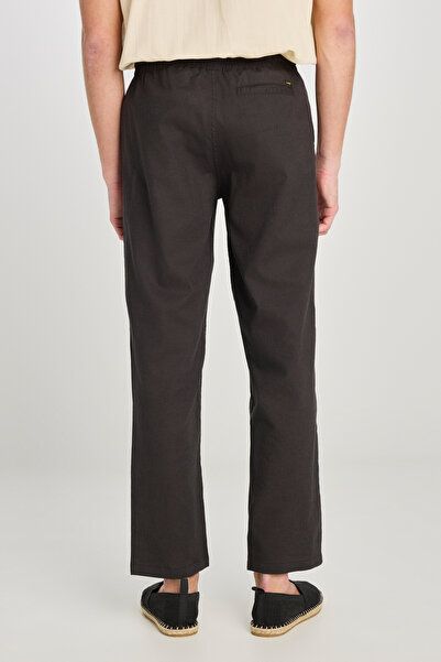 Lee Linen Blended Men's Trousers with Elastic Waist L2510302003