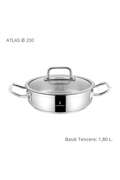 Sofram Atlas 20 Cm Basık Tencere
