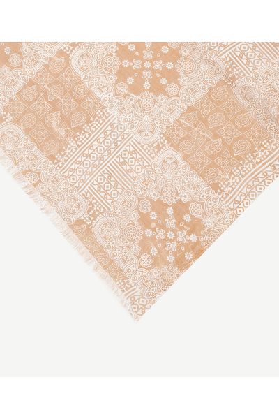 Yargıcı Silk blended patterned shawl