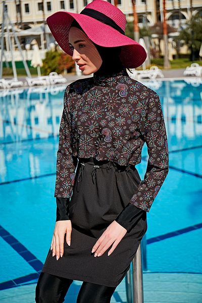 Remsa Mayo R108 Ikbal - Full Covered Sports Lycra Swimsuit - Remsa Parachute Hijab