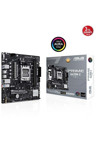 ASUS Prıme A620m-e Ddr5 Hdmı Dp Pcıe 16x V4.0 Am5 Matx