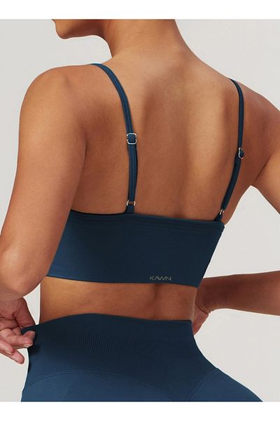 KAWN YOGA Womens V-Neck Sports Bra