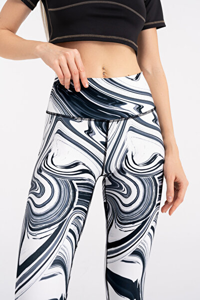 4upower Colanți sport cu model Shadow Lines