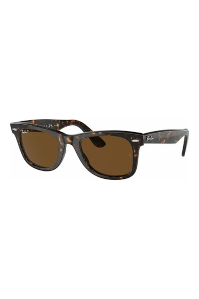 Ray-Ban Polarized Sunglasses, Women, Rb2140 902/57, Havana, Rectangular, 50 Mm