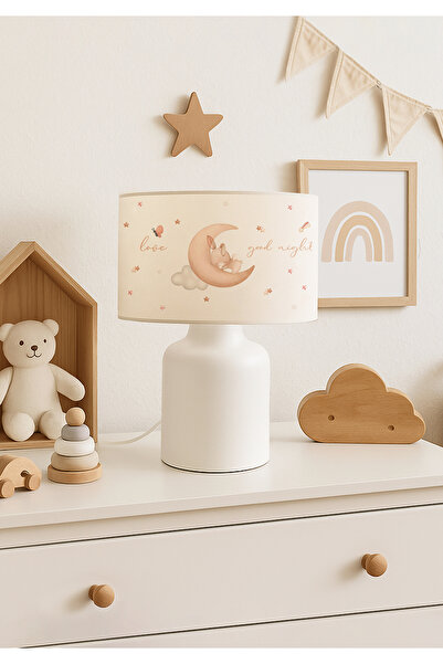 HOMİNG Lampshade Cute Homeing Children's Room - Sleeping Bunny 241440