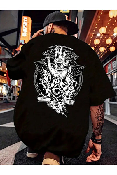AEMİ Unisex Oversize kroj okrugla kragna T-shirt