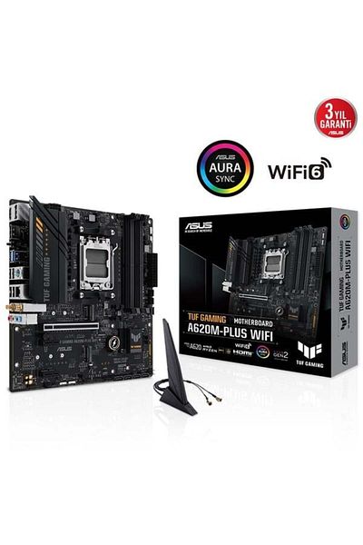 ASUS TUF A620M-PLUS GAMING WIFI-6 DDR5 HDMI-DP PCIE 4.0 AM5 mATX
