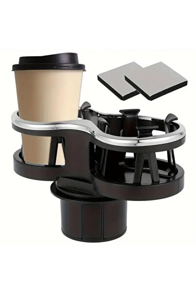 coofbe Suport auto pentru pahare cu două compartimente, Suport pentru pahare ...