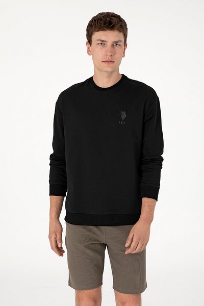 U.S. Polo Assn. Men's Black Sweatshirt 50300048-Vr046