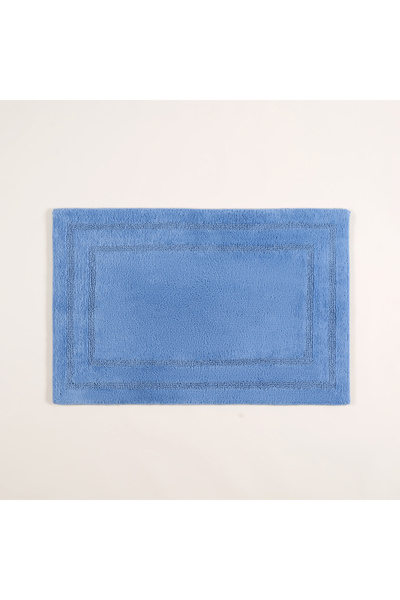 Zsa Zsa Zsu Solıd Çift Taraflı Pamuk %100 Pamuk Banyo Paspası 70x120 Cm Mavi