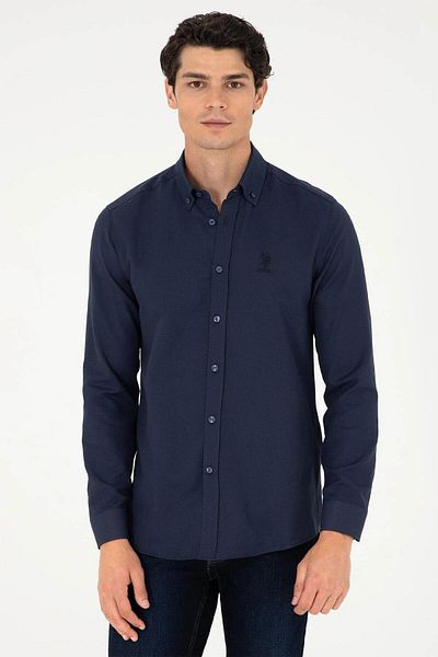 U.S. Polo Assn. Мъжка риза Nova025y в тъмносиньо 2083841