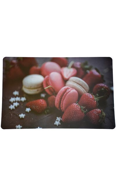 PUFO Set suporturi pentru farfurii pentru servirea mâncării, model Pufo Macarons time, 6 piese