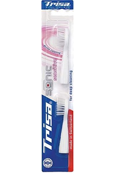 Trisa Sonic Sensitive Toothbrush Refill, 2 Pieces
