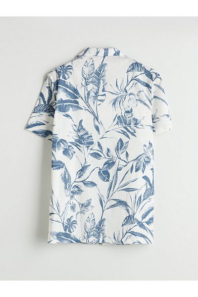 LC Waikiki Regular Fit Short Sleeve Patterned Men's Shirt