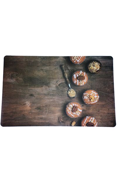 PUFO Set suporturi pentru farfurii pentru servirea mâncării, model Pufo Muffins, 6 bucăți