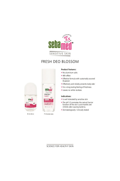 Sebamed Blossom Fresh Deo Spray 75 ml Long-Lasting Floral Freshness & Odor Protection for All-Day Confidence
