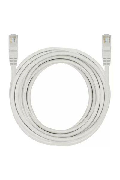 BOEM Cablu de rețea UTP, gri, Ethernet Cat 5e, lungime 30 m, conector RJ45