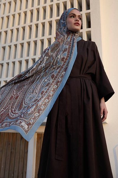 Qef Deluxe Summer Shawl Noa Indigo