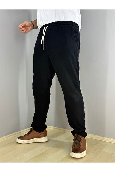 MARESHAL Muslin Trousers Black Color