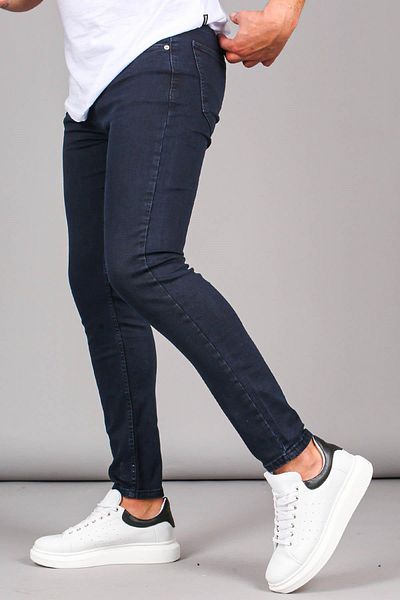 CLASSİCS MEN Black Wood Men's Slim Fit Jean Trousers