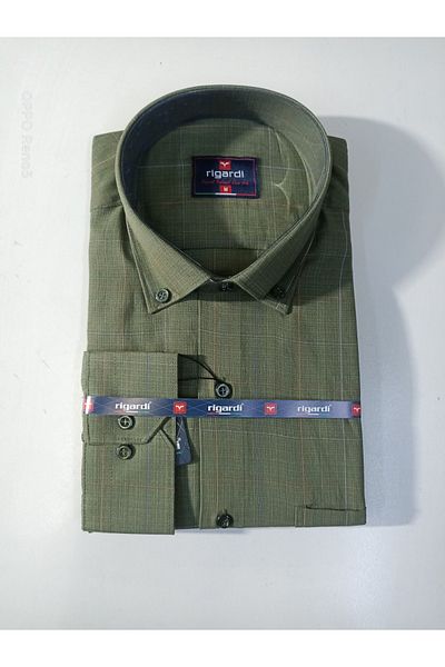 RUBENS GÖMLEK Classic Single Pocket Cotton Longsleeve Shirt