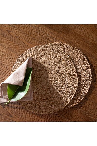 Bahçem Decorative American Service Plate Set of 6 35 cm Diameter