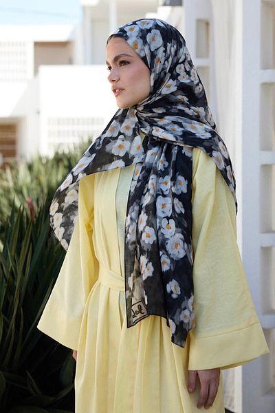 Qef Deluxe Summer Shawl Soil Black