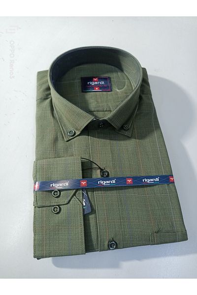 RUBENS GÖMLEK Classic Single Pocket Cotton Longsleeve Shirt