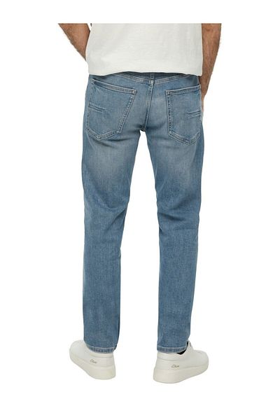 s.Oliver Mauro Men's Mid-rise Jeans, Regular Fit, Tapered Leg, , Light Blue