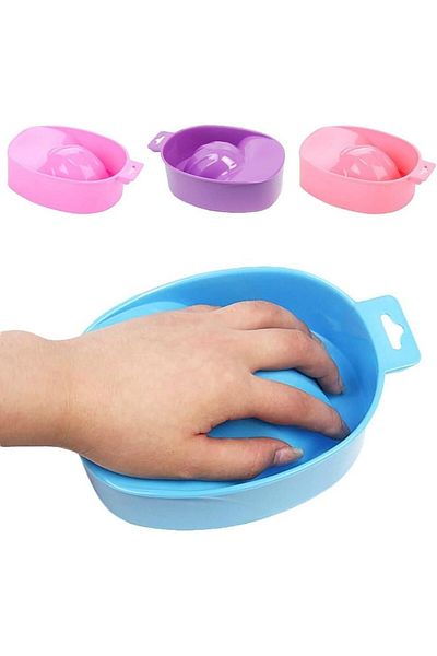 LA PERLA TECH 5 Colors Optional Nail Art Hand Wash Remover Soak Bowl DIY Salon Nail Spa Bath Treatment
