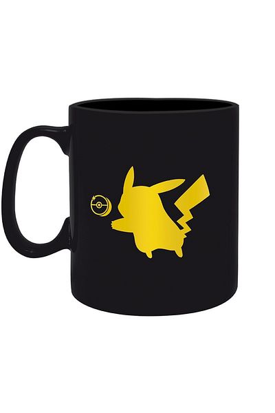 MECKSA pikachu Black Coffee Mug Tea Cup 11 oz