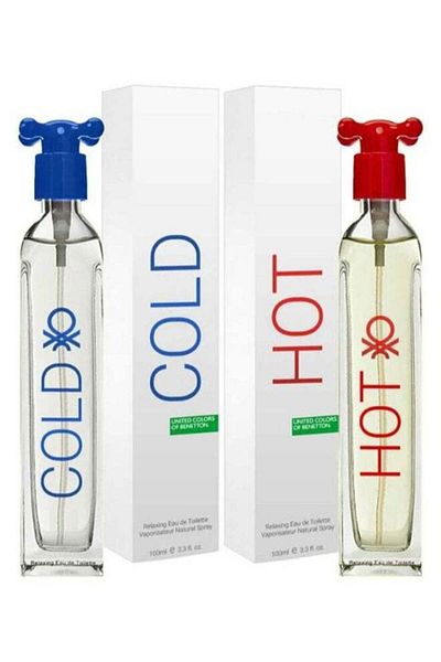 Benetton Hot and Cold Perfume Gift Set (Hot EDT 100ml & Cold EDT 100ml)