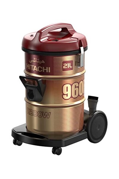 HITACHI Vacuum Cleaner 2200 Watts, 21 Liters, Wine Red - Cv-960fwr