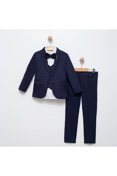 Terry Boy's Tuxedo Suit with Jacket / Jacket, Pants, Waistcoat, Shirt and Bowtie