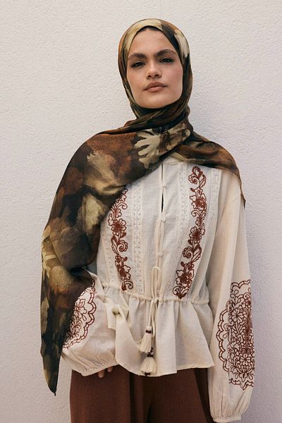 Qef Deluxe Summer Shawl Lızy Mustard