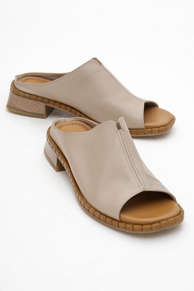 Ataköy Ayakkabı Women's Leather Slippers