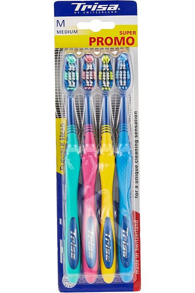 Trisa Flexhead3 Toothbrush (Pack Of 4)