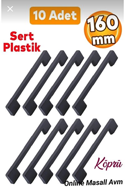 Online Masall AVM MASALL köprü kulp ( 10 adet ) plastik 160mm dolap,komsol,şi...