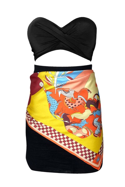 Bolder Nil Foulard Yellow&Orange Scarf