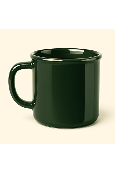 TermaCraft Yeşil Porselen Mug Kupa