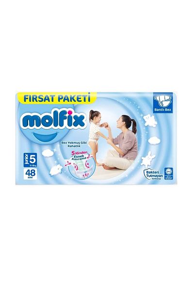 Molfix Baby Diaper Size 5 Junior 78 Pieces