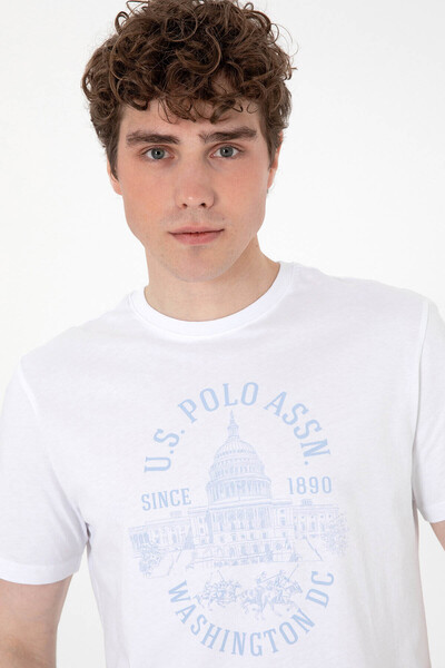 U.S. Polo Assn. Πόλο Ασν. (U.S. Polo Assn.) Ανδρικό μπλουζάκι Wahing White 2102691