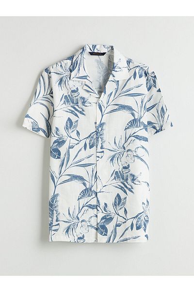 LC Waikiki Regular Fit Short Sleeve Patterned Men's Shirt