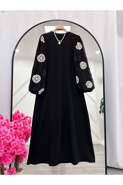 YEDİLALE Sleeveless Tulle Flowers Dress 4822